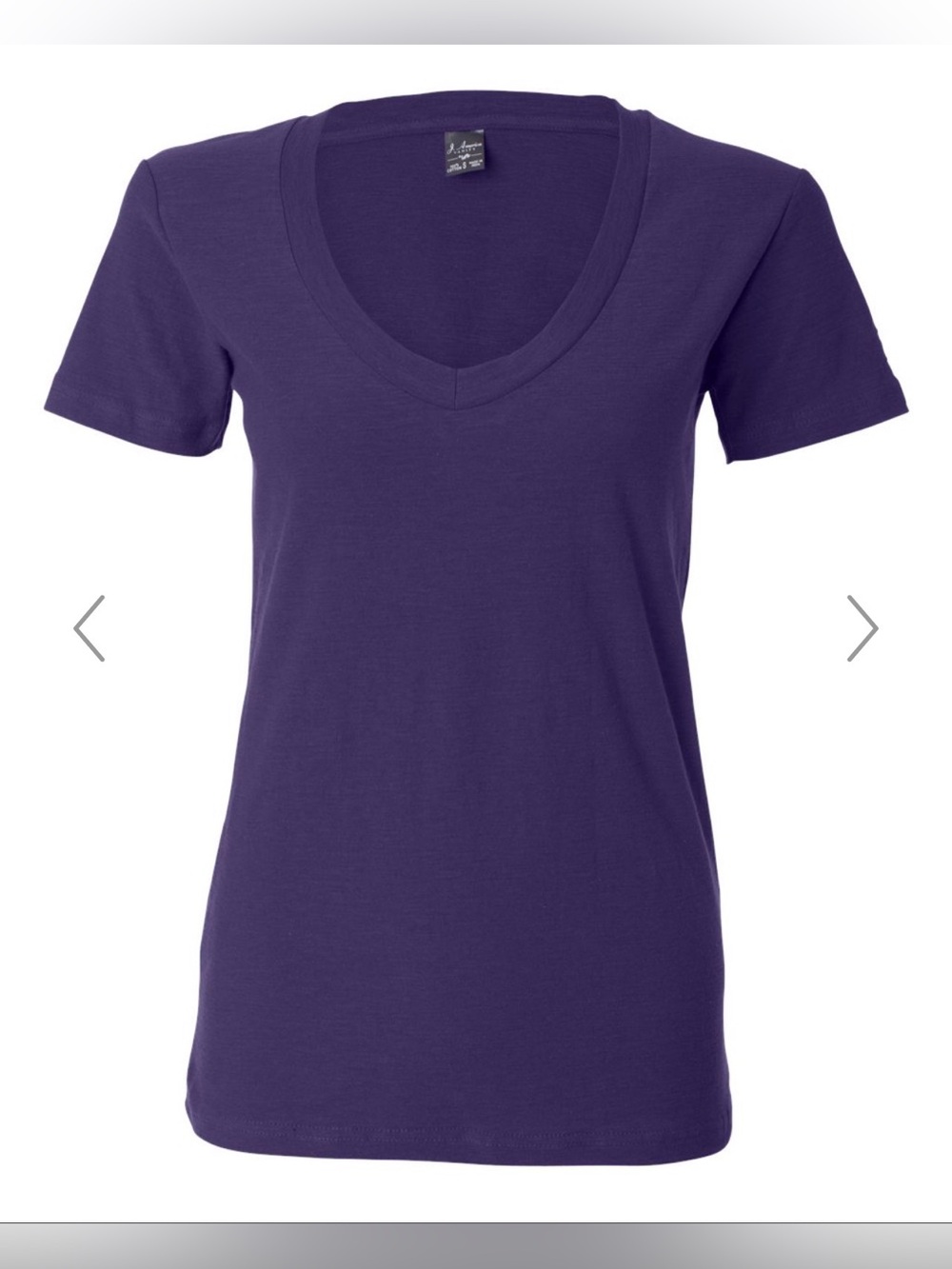 J. America  Women's V-Neck Slub T-Shirt
